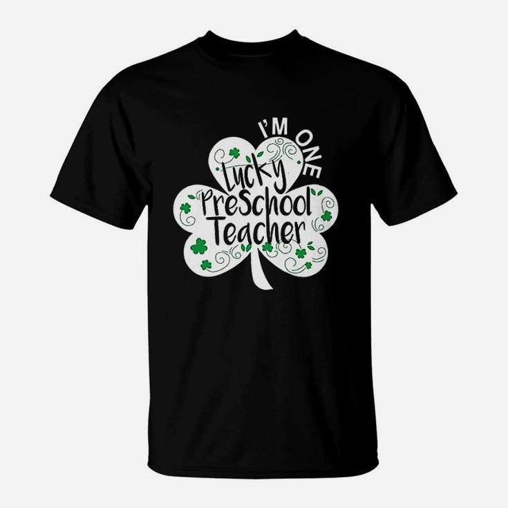 Preschool Teacher St Patricks Day Lucky Nursery Prek T-Shirt