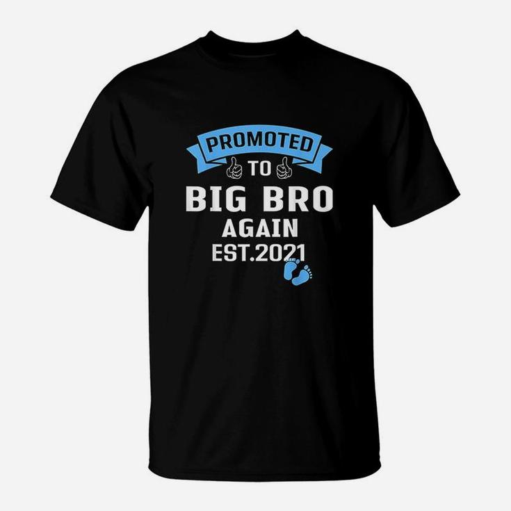 Promoted To Big Brother Again Older Brothers Gift T-Shirt Promoted To Big Brother Again Older Brothers Gift T-Shirt