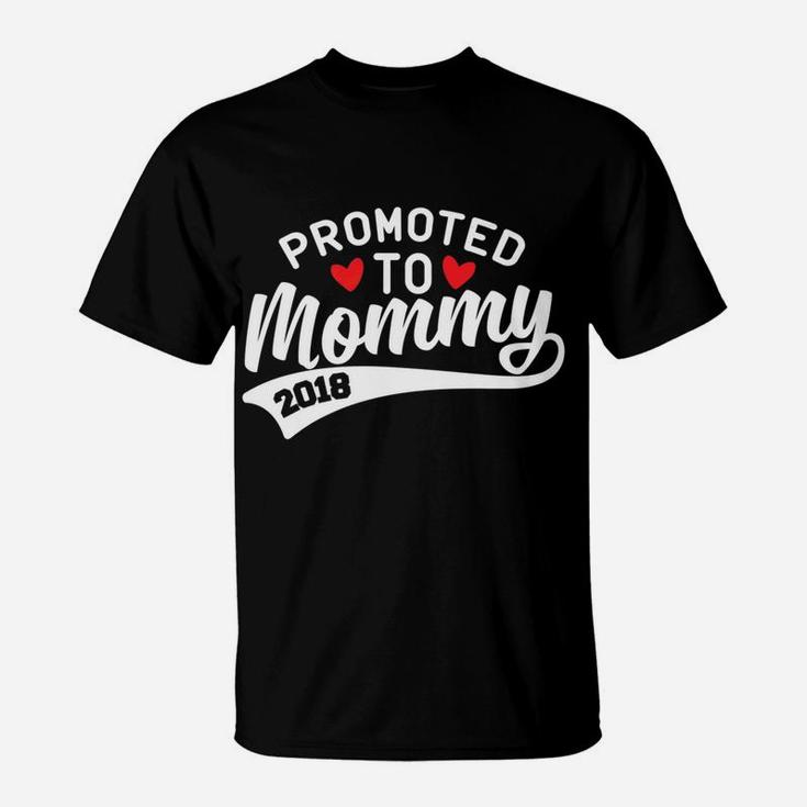 Promoted To Mommy 2018 Soon To Be Mommy T-Shirt
