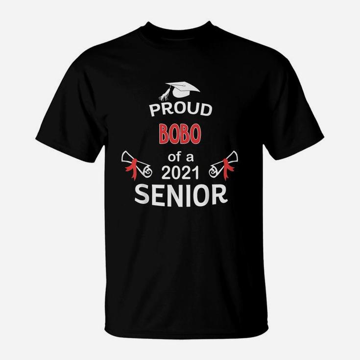 Proud Bobo Of A 2021 Senior Graduation 2021 Awesome Family Proud Gift T-Shirt