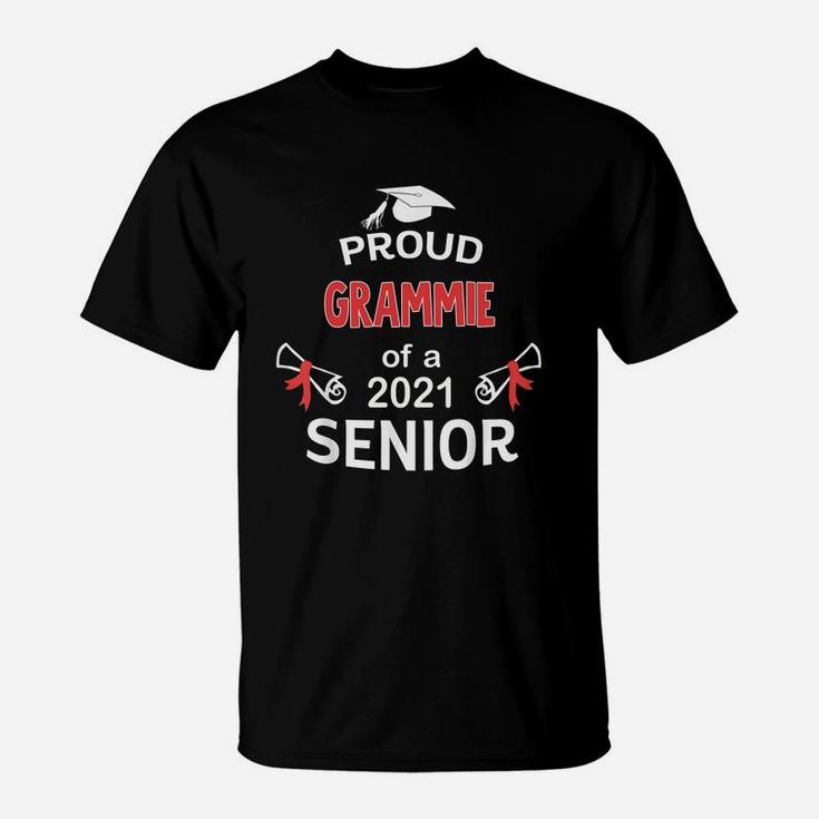Proud Grammie Of A 2021 Senior Graduation 2021 Awesome Family Proud Gift T-Shirt