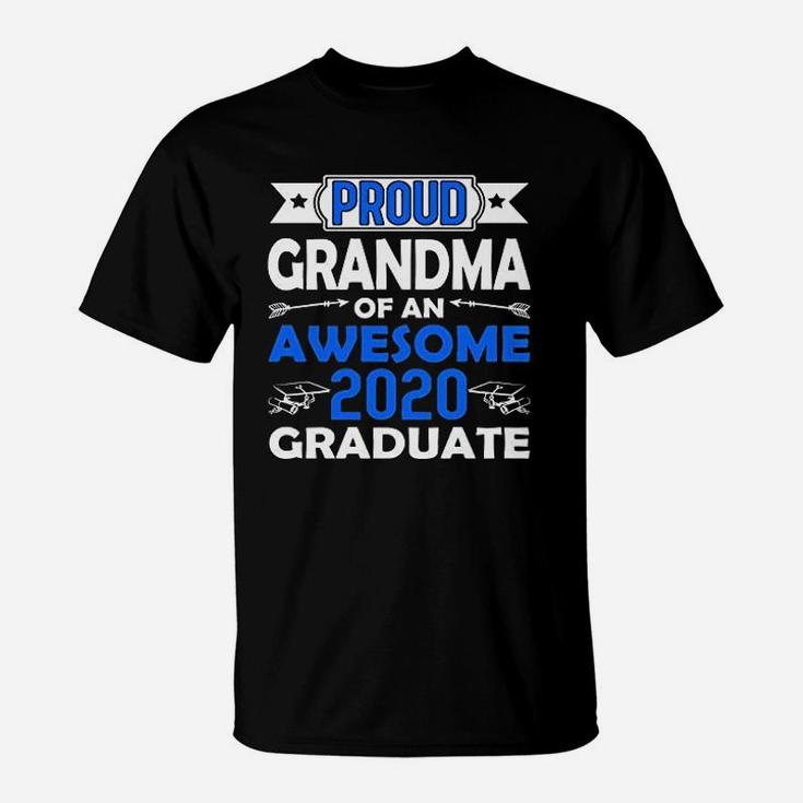 Proud Grandma Of An Awesome 2020 Graduate Family Matching Graduation T-Shirt