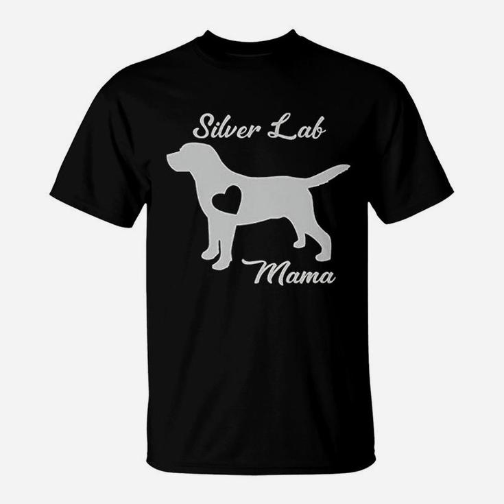 Proud Silver Lab Mama Mom Labrador Retriever Gifts For Women T-Shirt