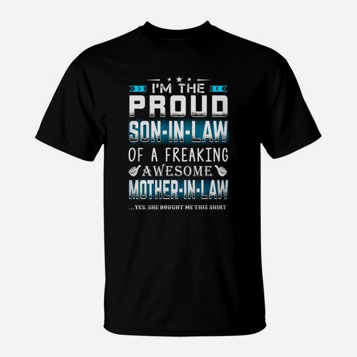 Proud Soninlaw Motherinlaw birthday T-Shirt
