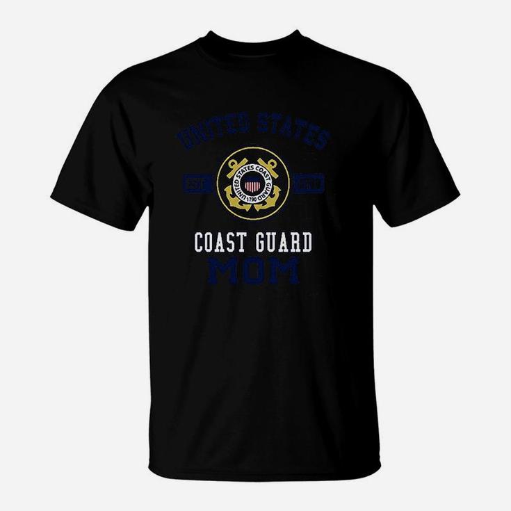Proud Us Coast Guard Mom Military Pride T-Shirt