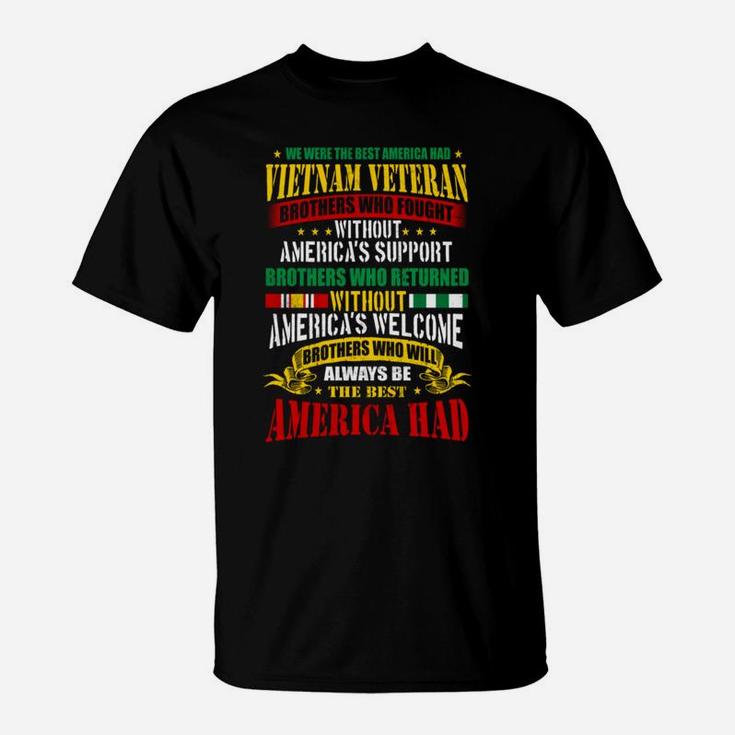 Proud Vietnam Veteran America Vietnam War Veterans T-Shirt