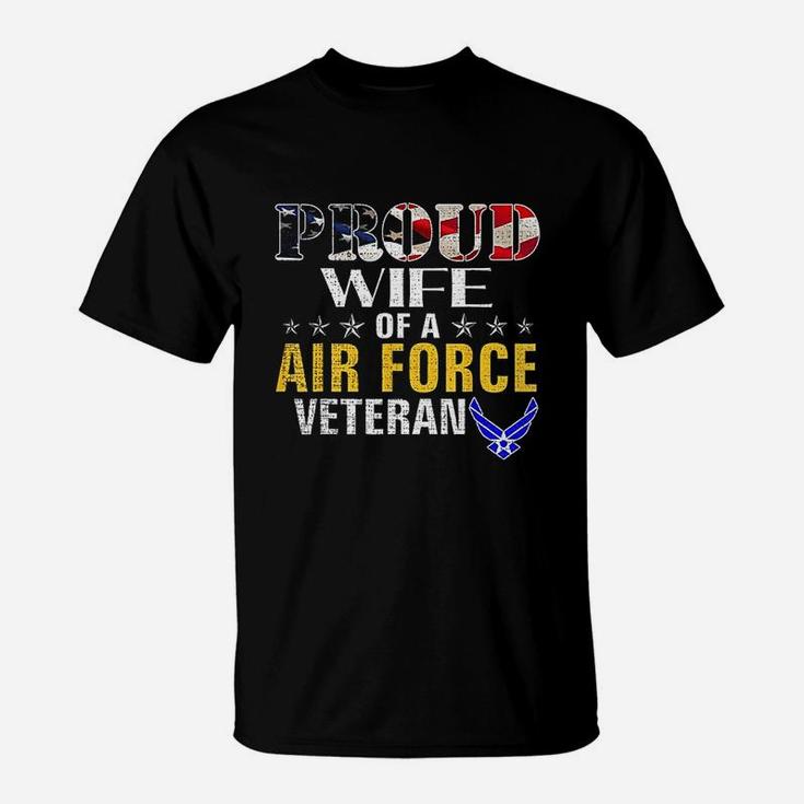 Proud Wife Of A Air Force Veteran T-Shirt