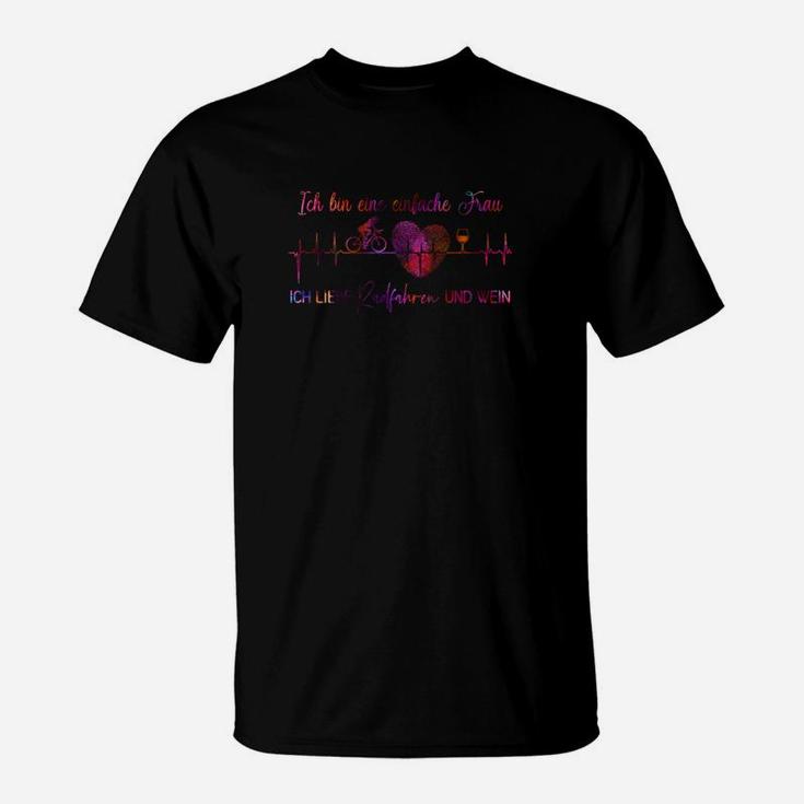 Radreifen Einfache Frau T-Shirt