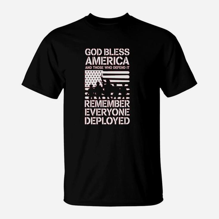 Red Friday Military Remember Everyone Deployed T-Shirt