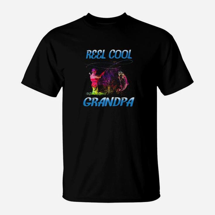 Reel Cool Grandpa Shirt Fathers Day Gifts For Fishing Lover Premium T-Shirt