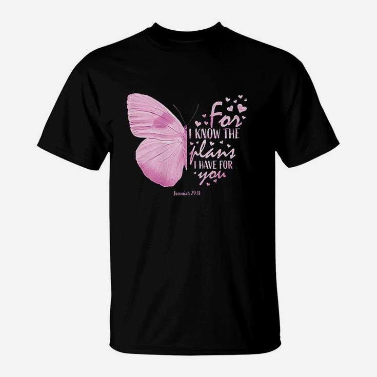 Religious Gifts Mom Christian Verse Butterfly T-Shirt