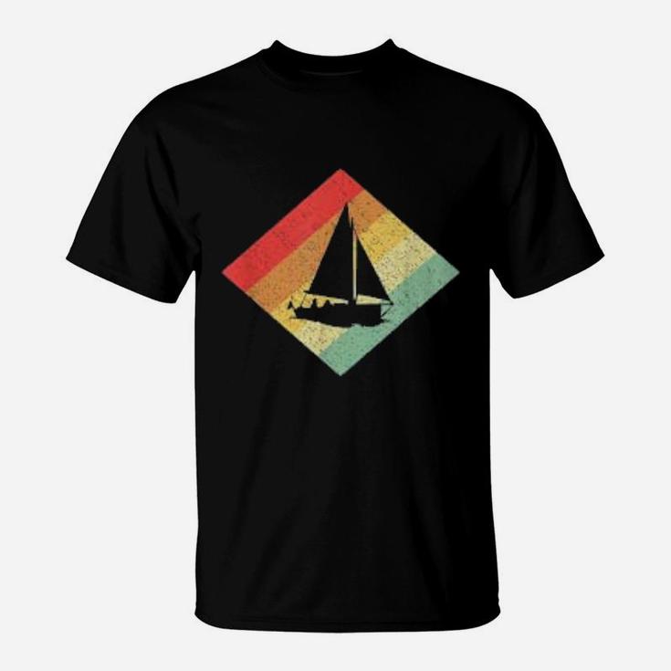 Retro Vintage 80s Sailing Sail Gift T-Shirt