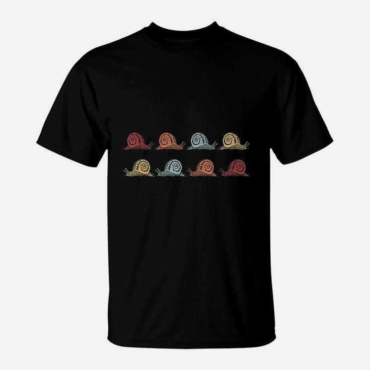 Retro Vintage Snail Funny For Animal Lovers T-Shirt