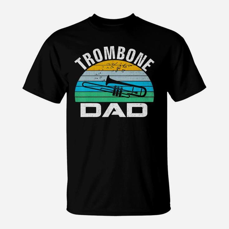 Retro Vintage Trombone Dad Funny Music Father's Day Gift T-shirt T-Shirt
