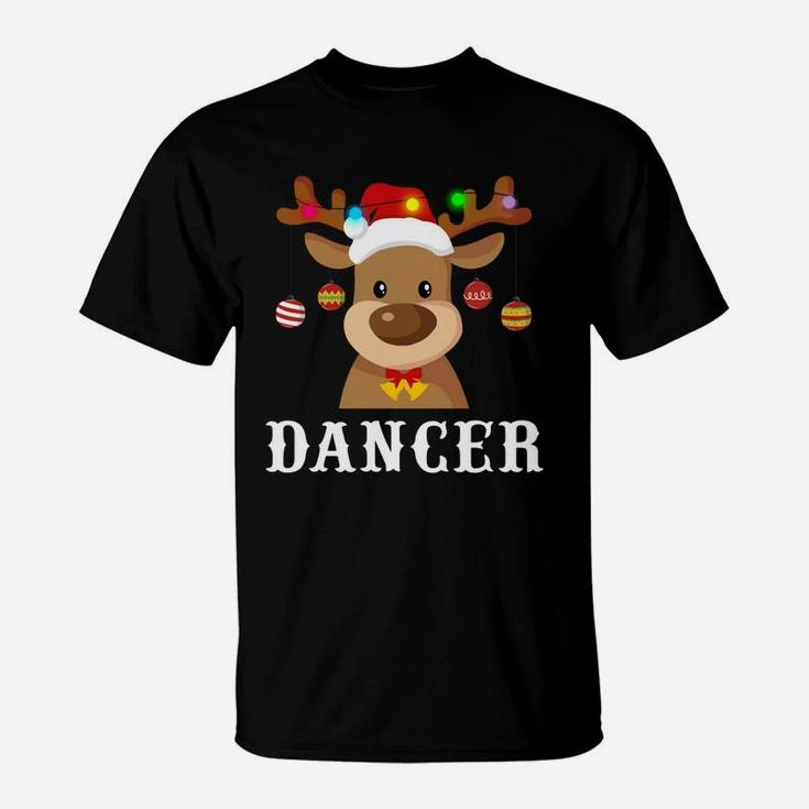 Santa Reindeer Dancer Xmas Group Costume T-shirt T-Shirt