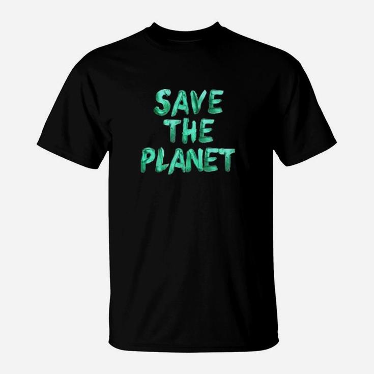 Save The Planet Women Men Kids Evolution Climate Change T-Shirt