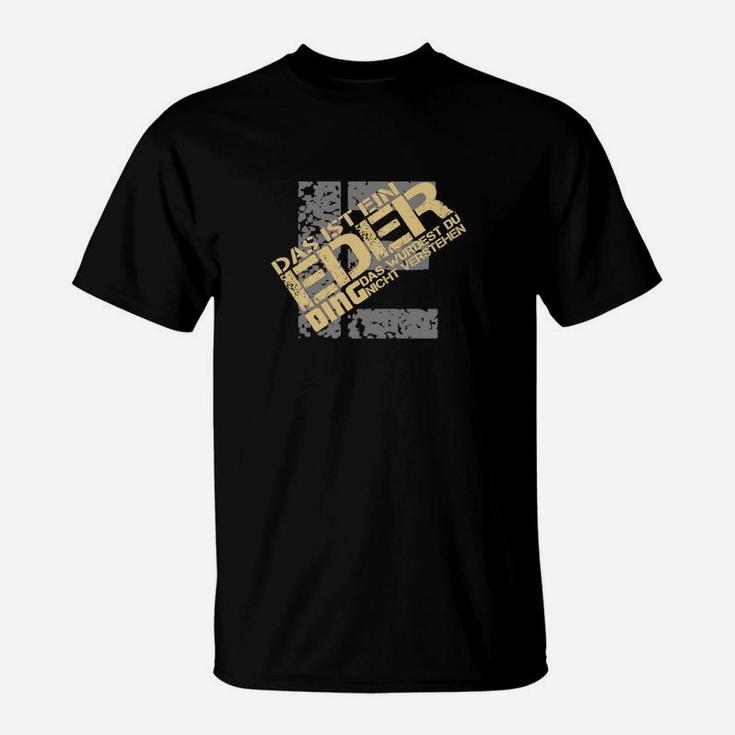 Schwarzes Urban Style T-Shirt mit Grafik-Print Design