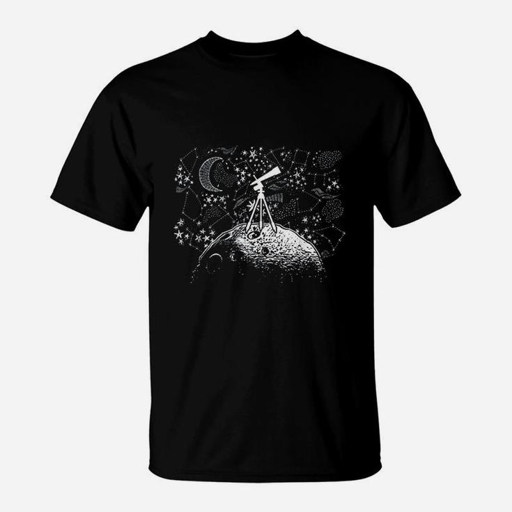 Astronomy Telescope Retro Space Science Vintage 80s Gift T-Shirt