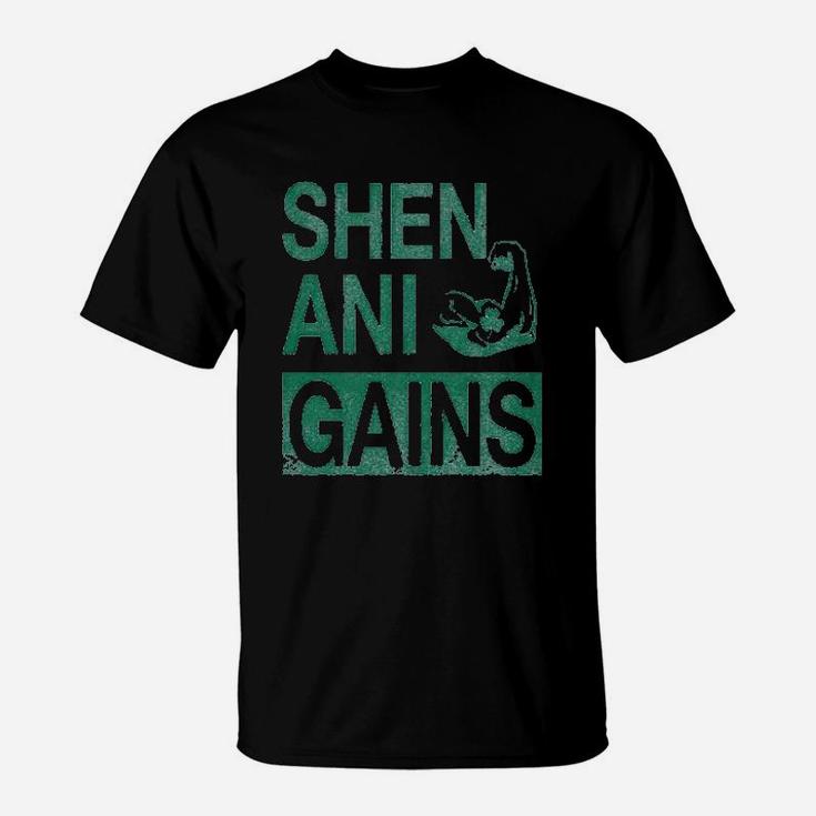 Shenanigains Funny Workout Saint Patricks Day T-Shirt