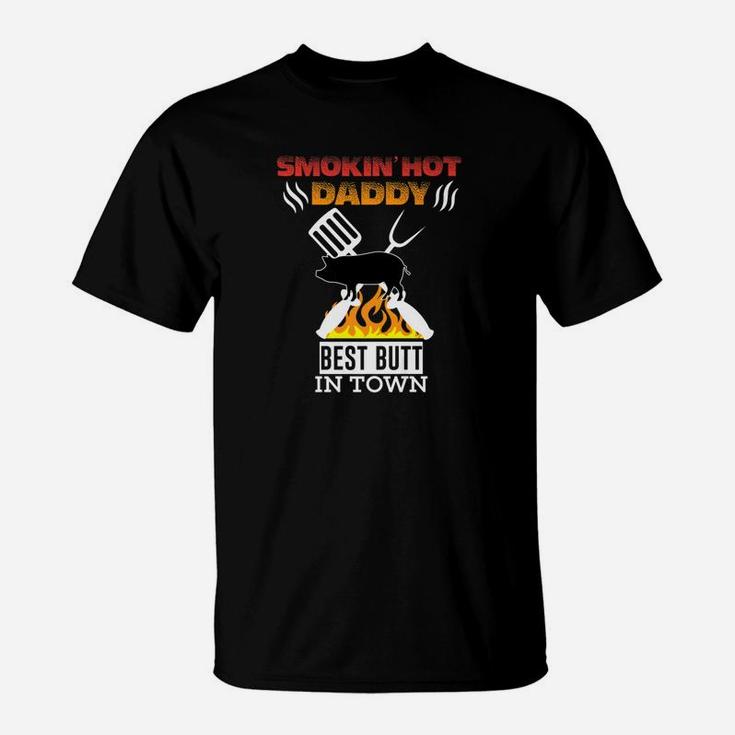 Smoking Hot Daddy Funny Bbq Dad Fathers Day Premium T-Shirt