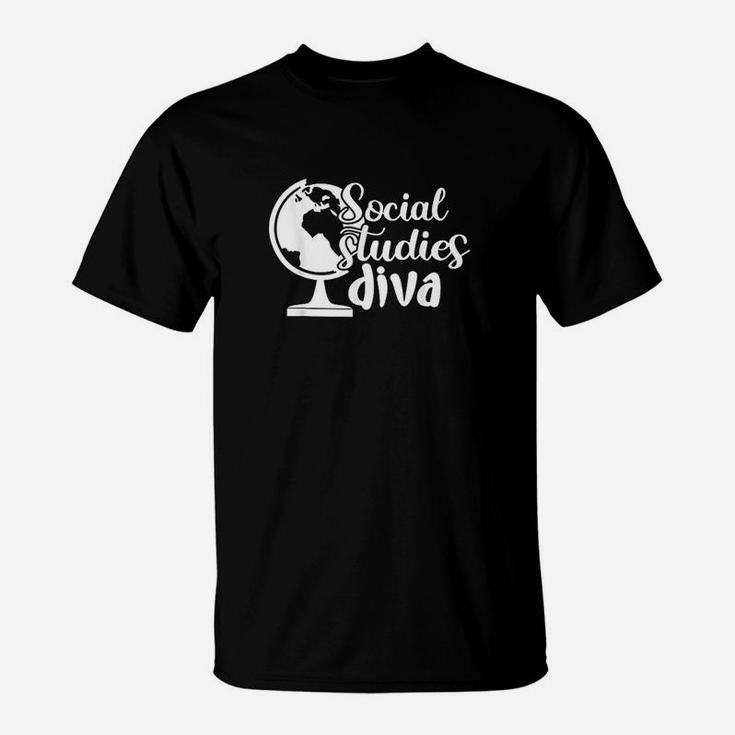 Social Studies Diva Social Studies Teacher Appreciation T-Shirt