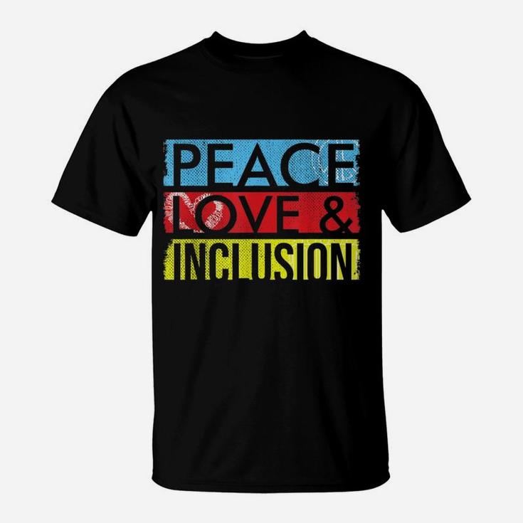 Sped Special Education Peace Love Inclusion T-Shirt
