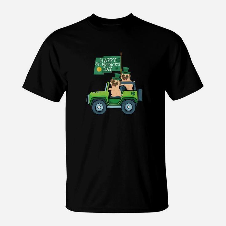 St Paddys Day Pug Lover Funny Pug St Patricks Day T-Shirt