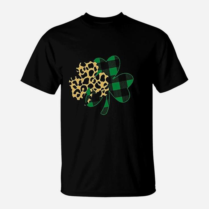 St Patricks Day Blessed And Lucky Graphic Im One Lucky Mama Tops T-Shirt