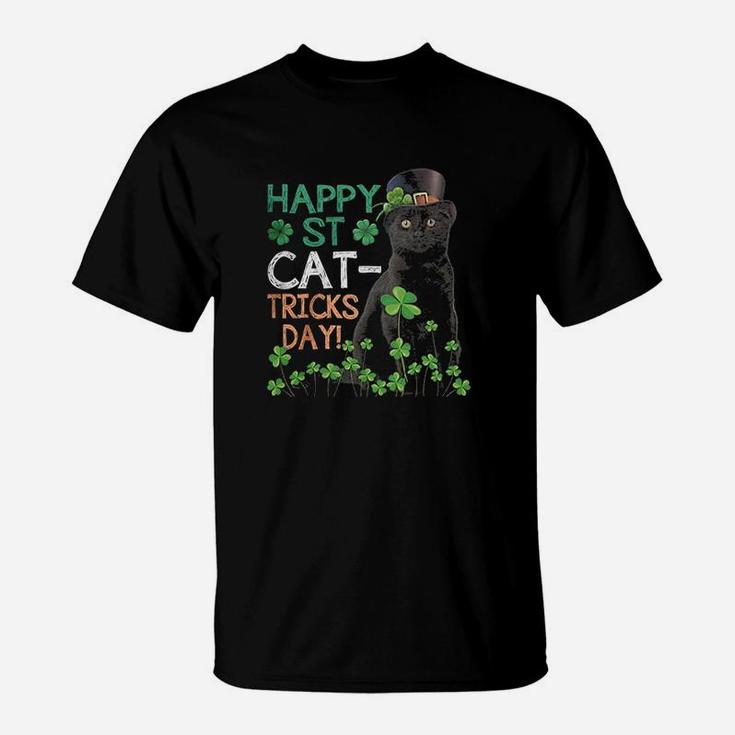 St Patricks Day Happy St Cat Tricks Day T-Shirt
