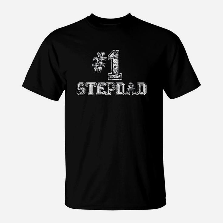 Stepdad Step Dad Number One Fathers Day T-Shirt