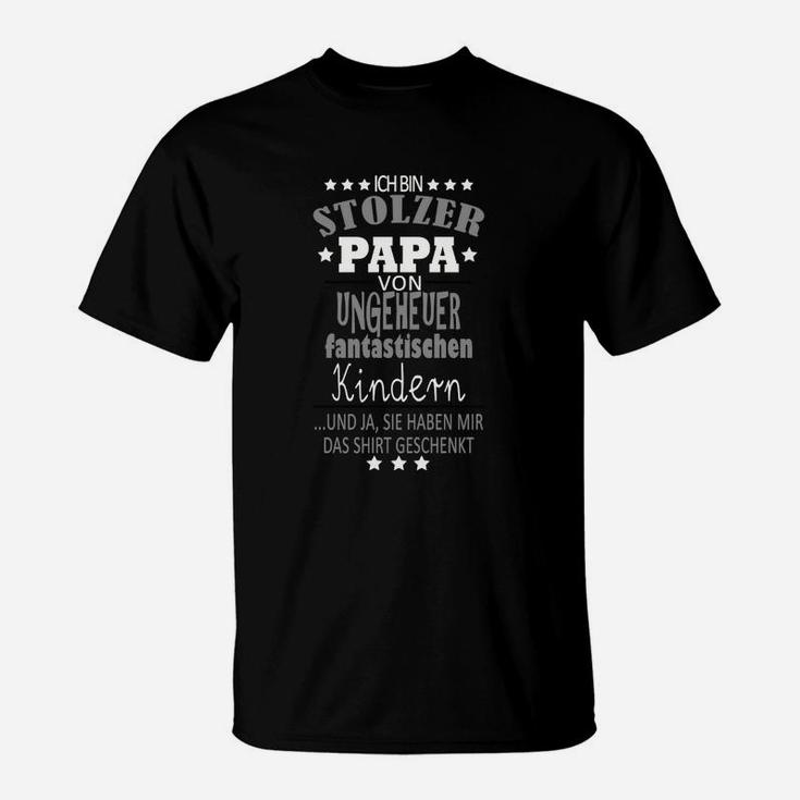 Stolzer Papa fantastischer Kinder T-Shirt, Beste Idee für Vatertag