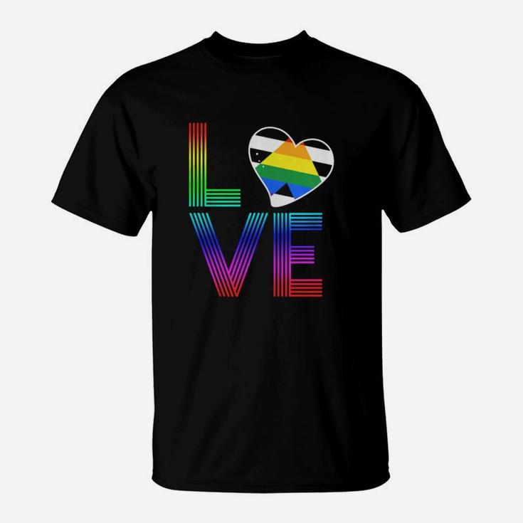 Straight Ally Flag Love Lgbt Pride T-Shirt