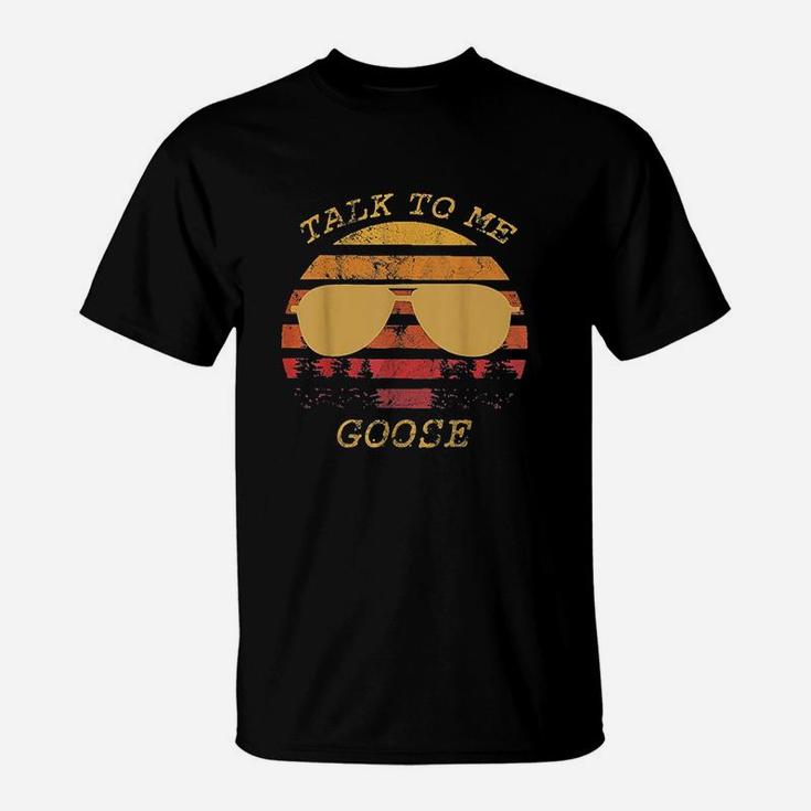 Talk To Me Goose Retro Vintage Sunset Sunglass T-Shirt