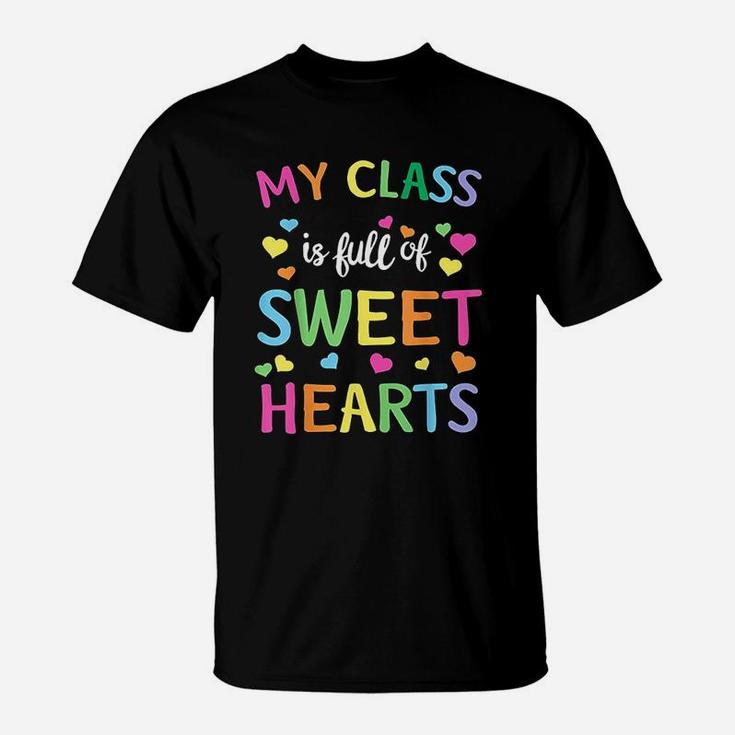 Teacher Valentines Day Gift Love My Sweet Students T-Shirt