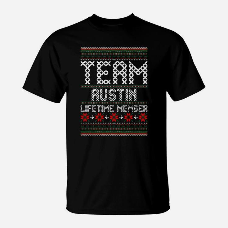 Team Austin Lifetime Member Ugly Christmas T-Shirt