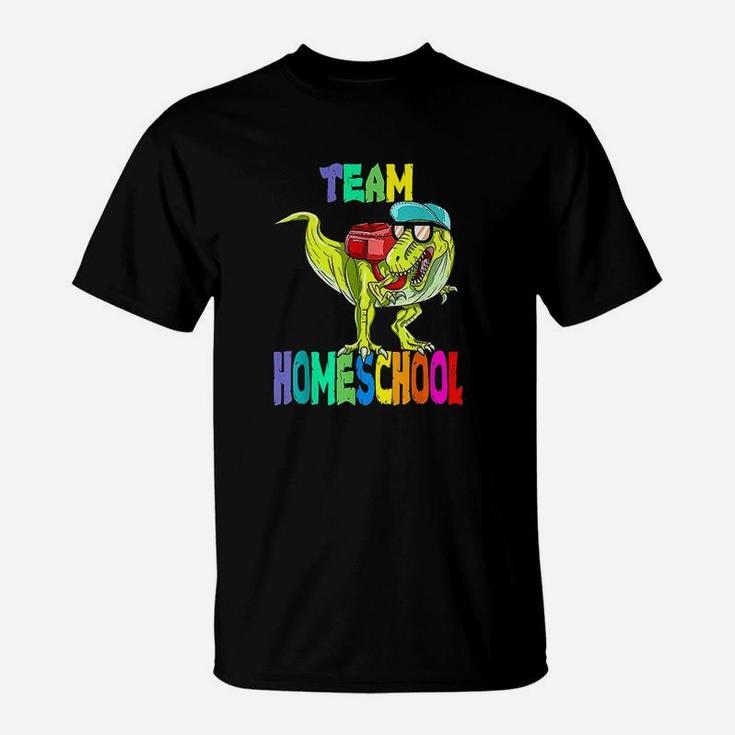 Team Homeschool Dinosaur T Rex Back To School T-Shirt