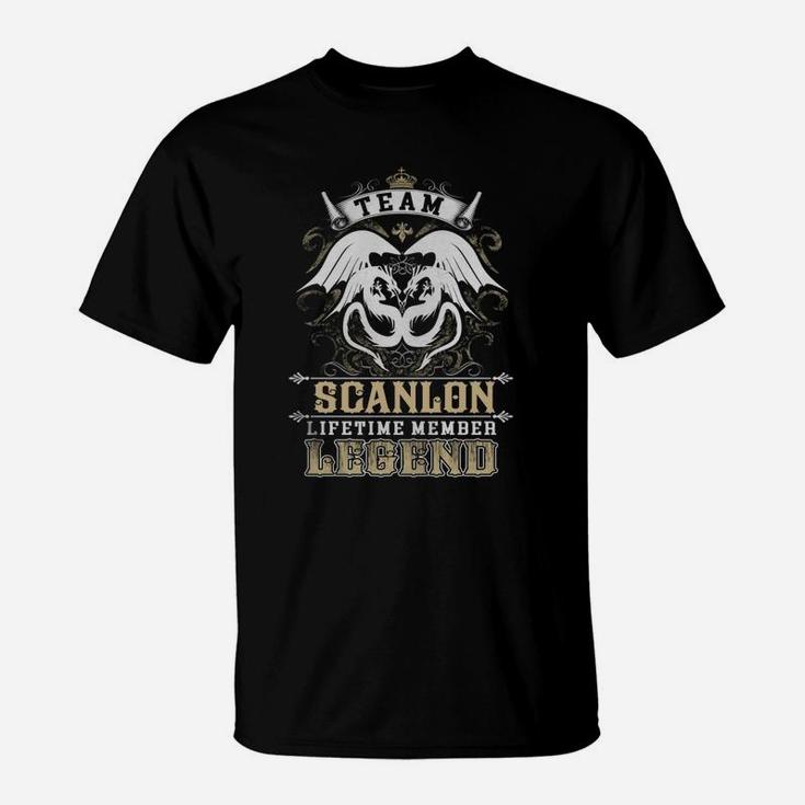 Team Scanlon Lifetime Member Legend -scanlon T Shirt Scanlon Hoodie Scanlon Family Scanlon Tee Scanlon Name Scanlon Lifestyle Scanlon Shirt Scanlon Names T-Shirt