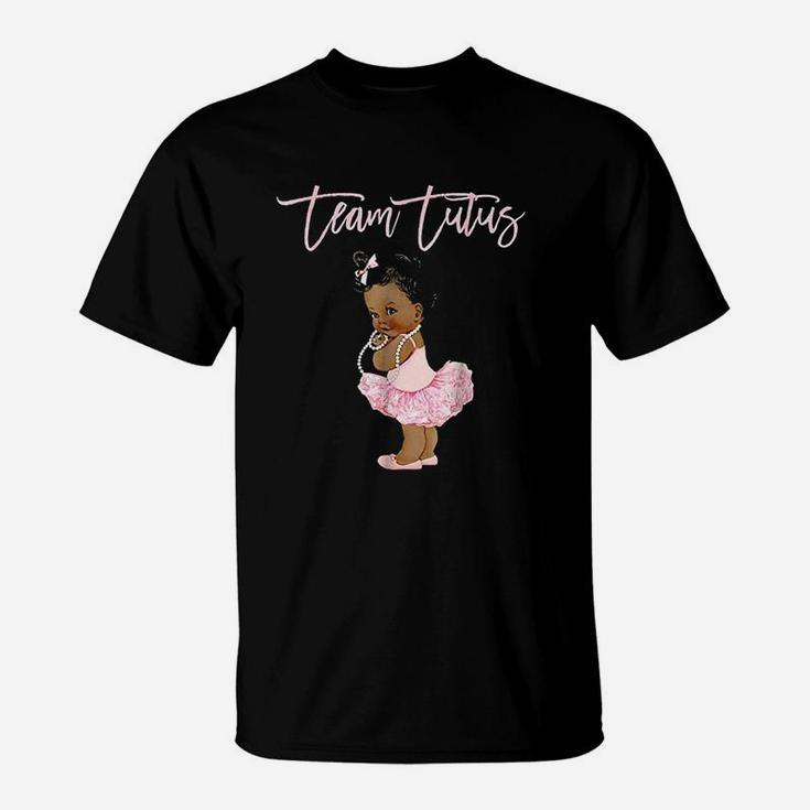 Team Tutus Girl Gender Reveal Baby Shower T-Shirt