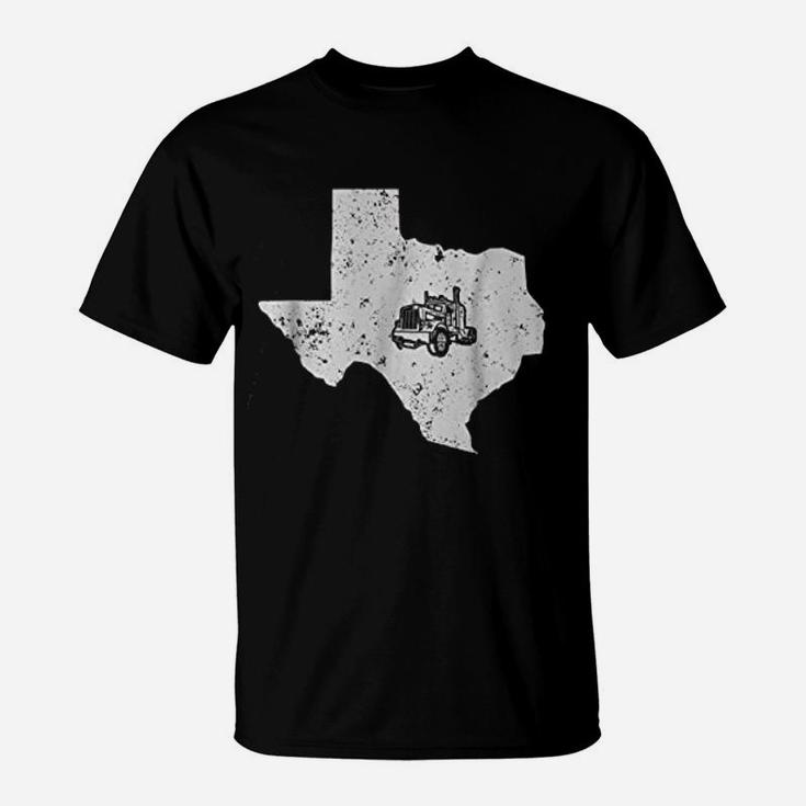 Texas Long Haul Trucker 18 Wheeler Trucks T-Shirt
