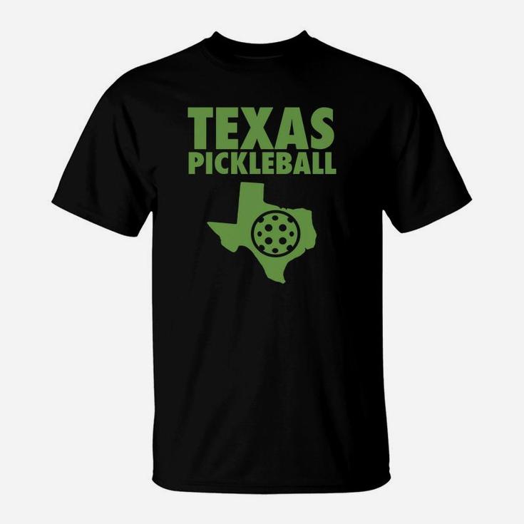 Texas Pickleball Funny And Cute Pickleball Tee Shirt T-Shirt