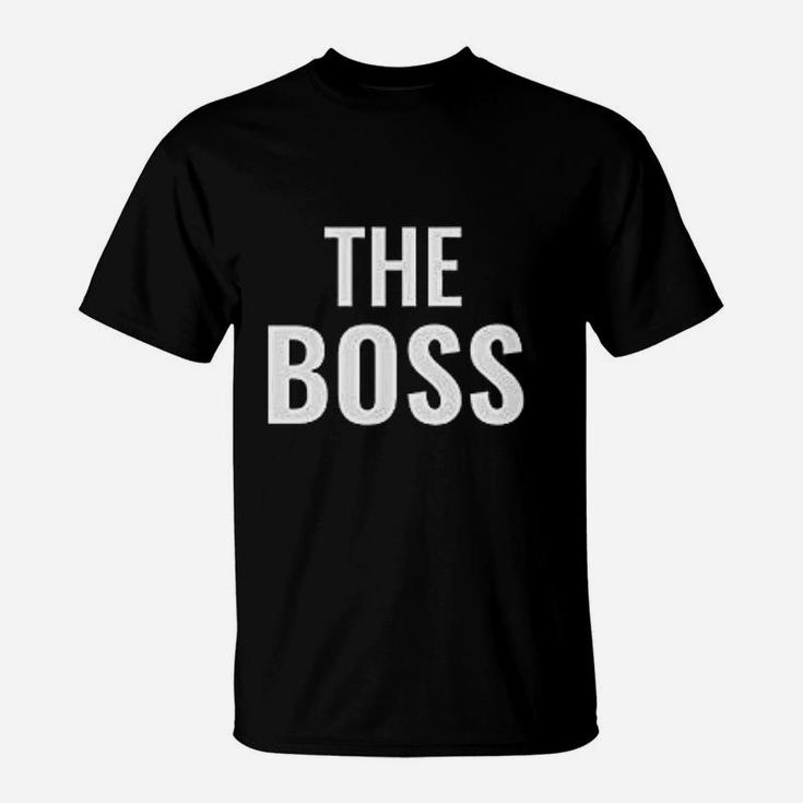 The Boss Funny Husband And Wife Matching Couples T-Shirt