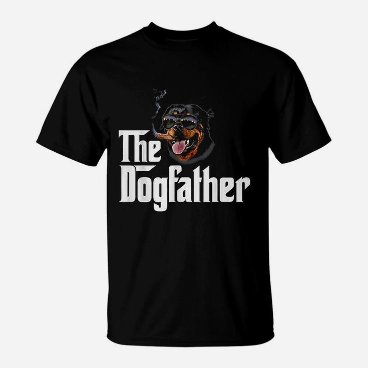 The Dogfather Rottweiler Funny Dog Owner Gift Dog Lover T-Shirt