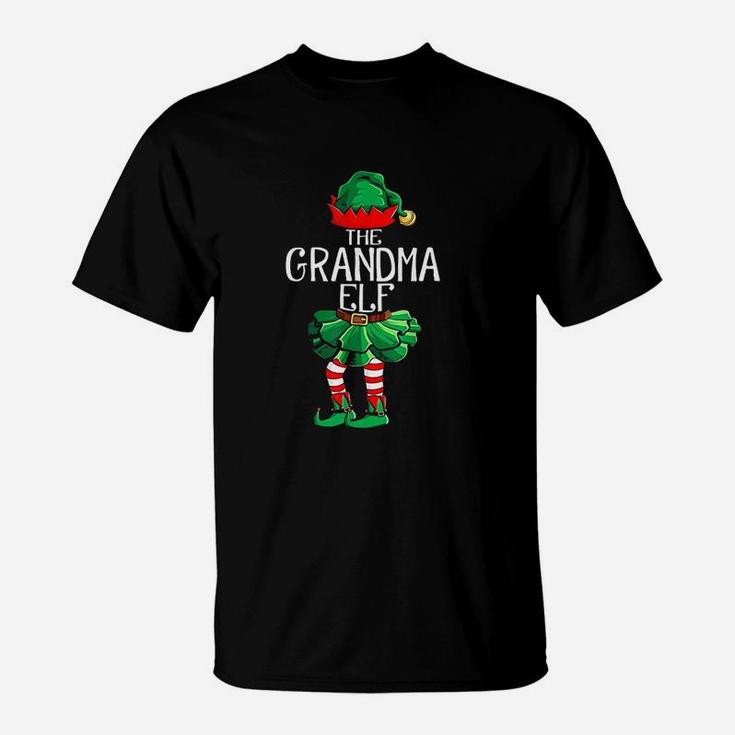 The Grandma Elf Group Matching Family Christmas Gift T-Shirt