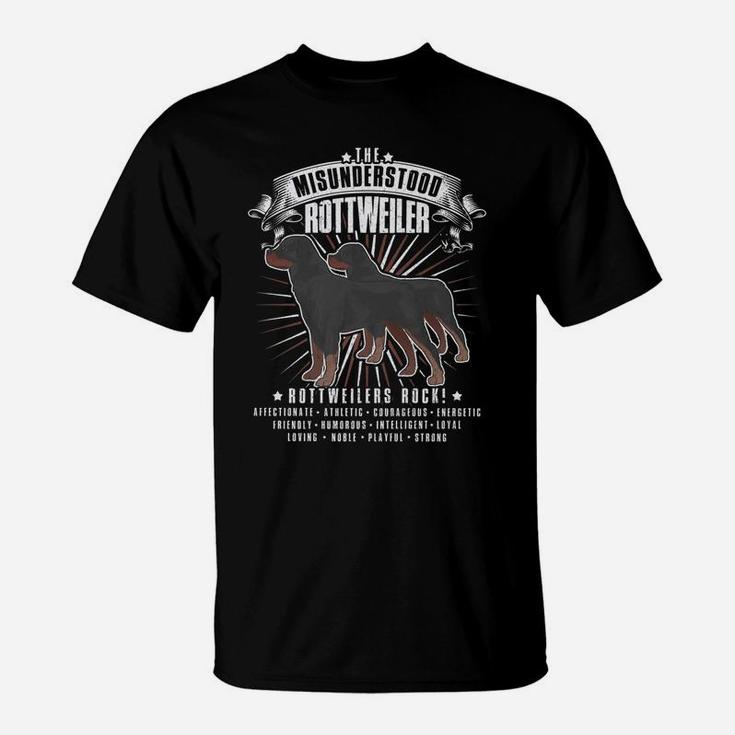 The Misunderstood Rottweiler Dogs T-Shirt