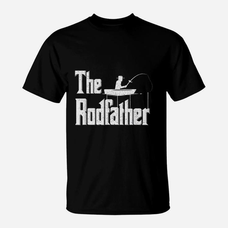 The Rodfather Funny Fishing Dad Gift T-Shirt