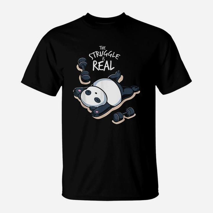 The Struggle Is Real Cute Funny Workout T-Shirt The Struggle Is Real Cute Funny Workout T-Shirt