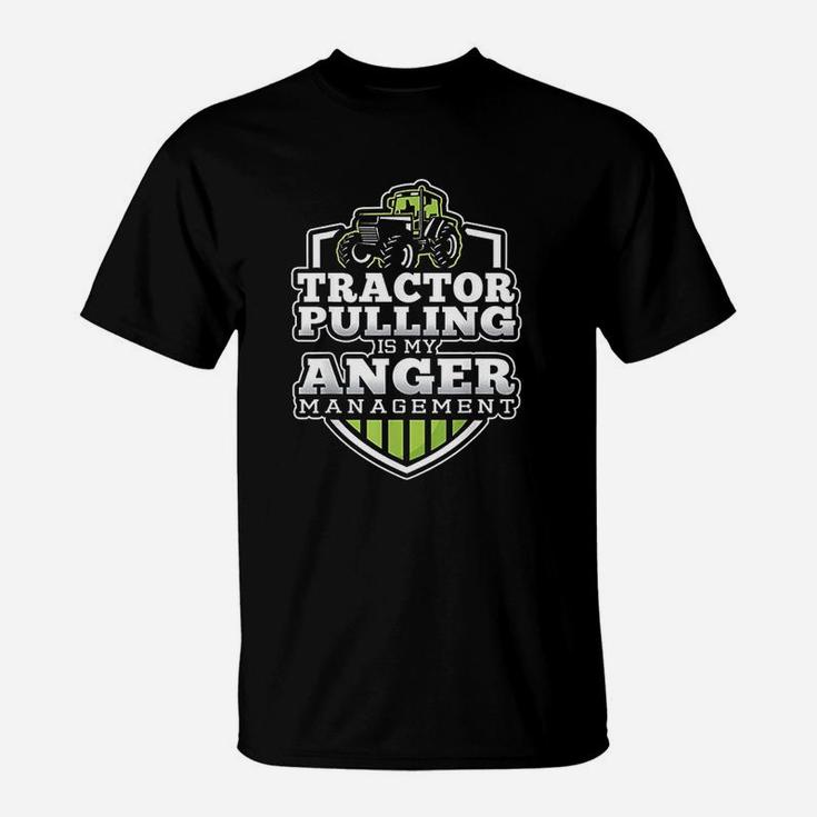 Tractor Pulling Is My Anger Management Funny Tractor T-Shirt