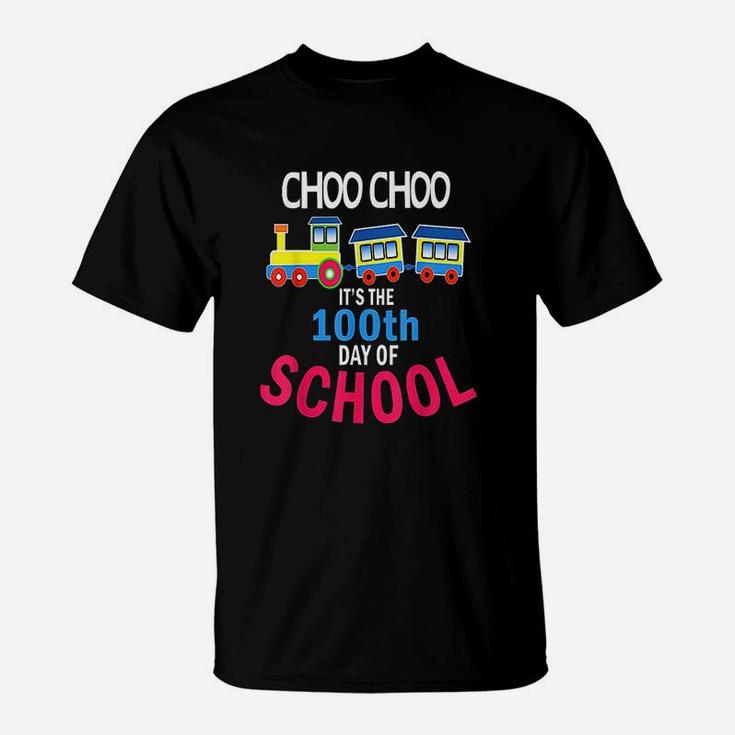 Train 100 Days Of Kindergarten School Student Teacher T-Shirt