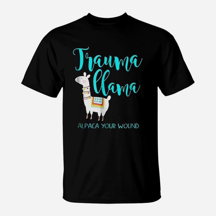 Trauma Llama Nurse Pun T-Shirt Funny Er Nurse Alpaca Shirt Trauma Llama Nurse Pun T-Shirt Funny Er Nurse Alpaca Shirt