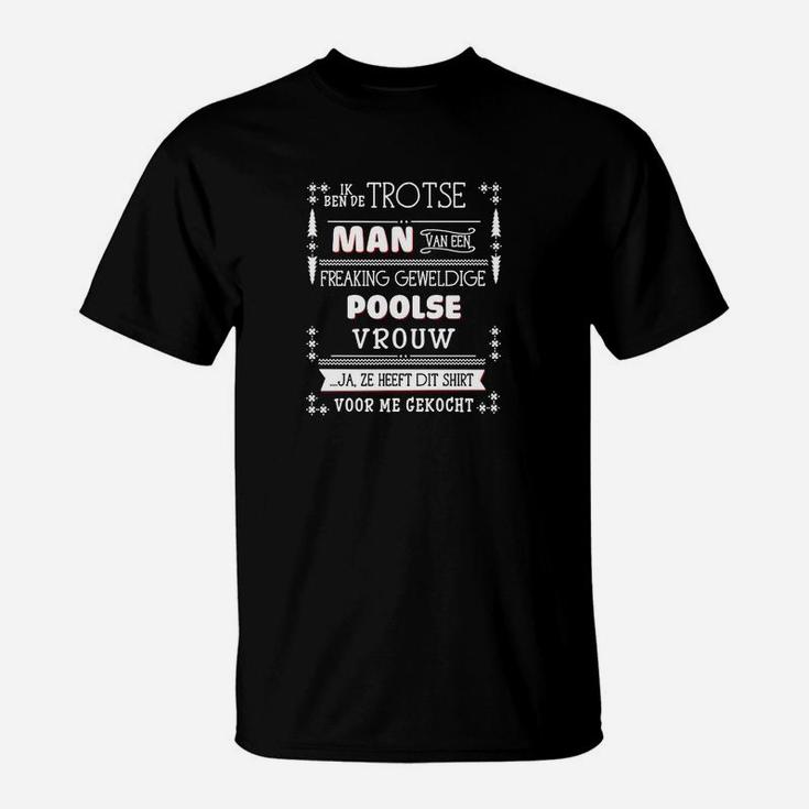 Trotei-Mann-Poolse Vrouw T-Shirt